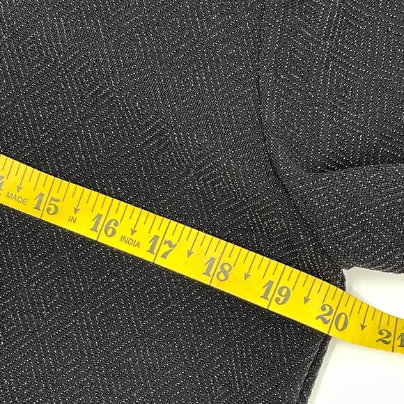 Chico's Women's Tunic Blouse, Black Shimmer, Pullover, Sz. 2 (Med.) - Picture 10 of 11